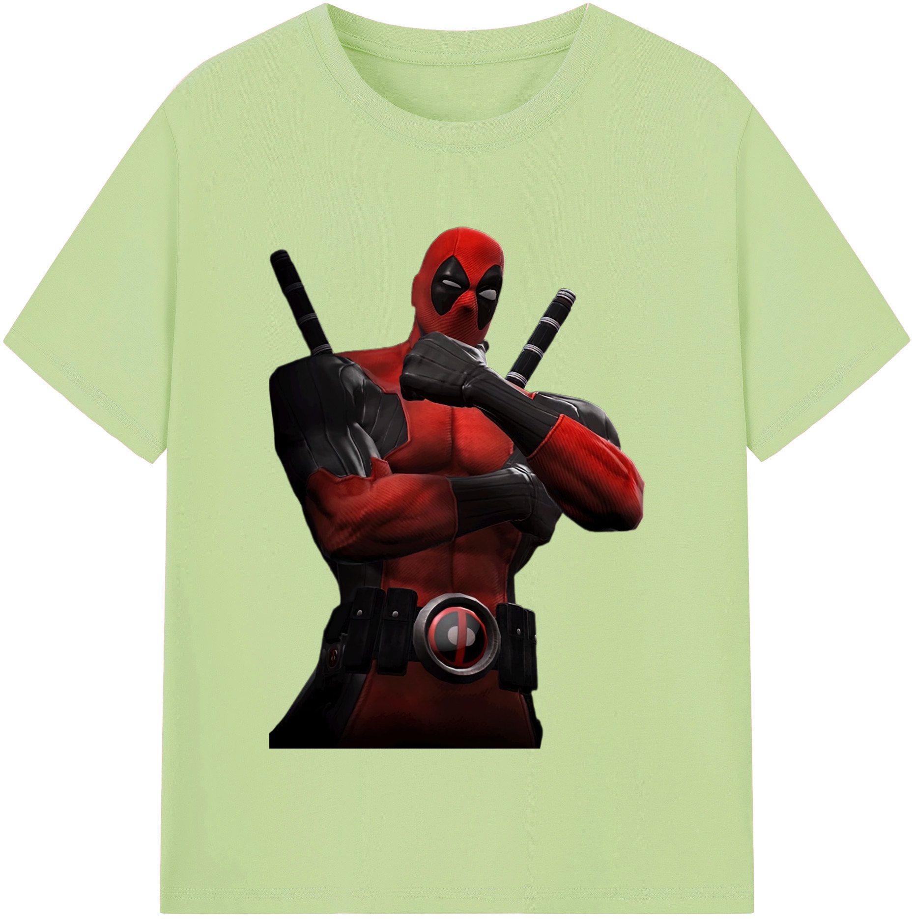（画像用） Deadpool デッドプール 綿100％半袖Tシャツ（フロントプリント）